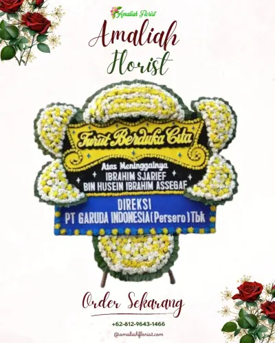 Papan Bunga Duka di Badak