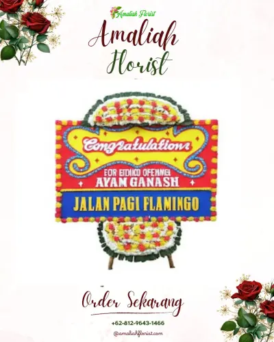 Bunga Papan Congratulation di Badak